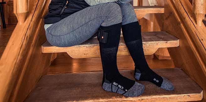 Beheizte Outdoor-Socken für Frauen
