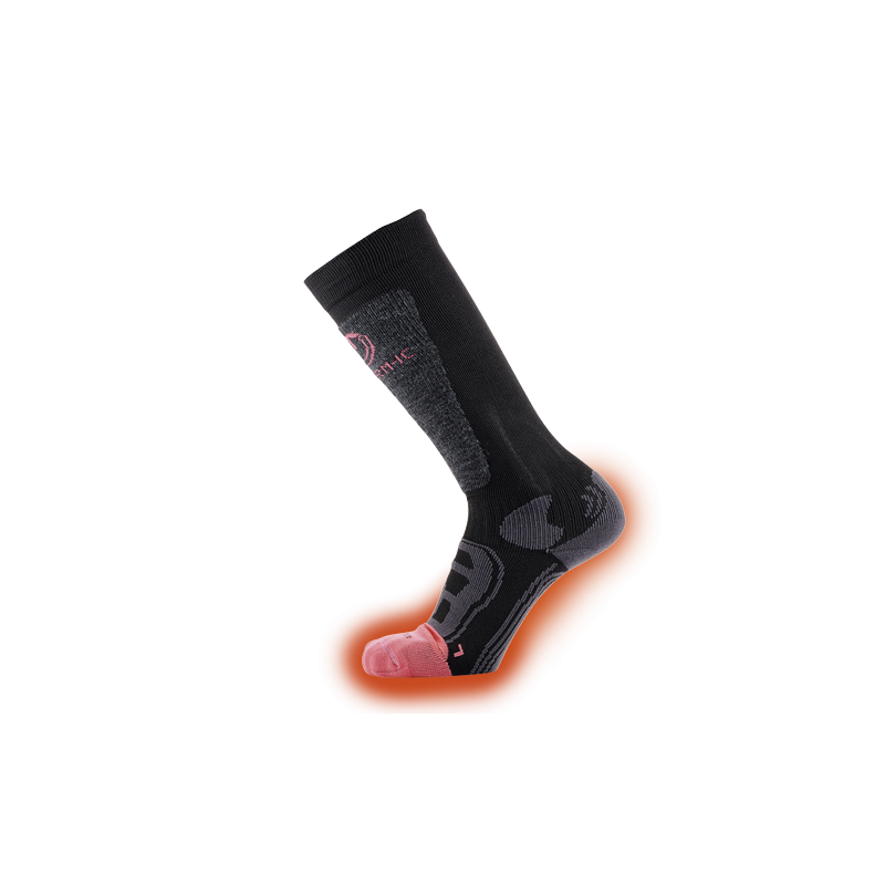 Chaufferette GENERIQUE Chaussettes chauffantes électriques à batterie  rechargeable botte pieds plus chaud hiver extérieur - noir